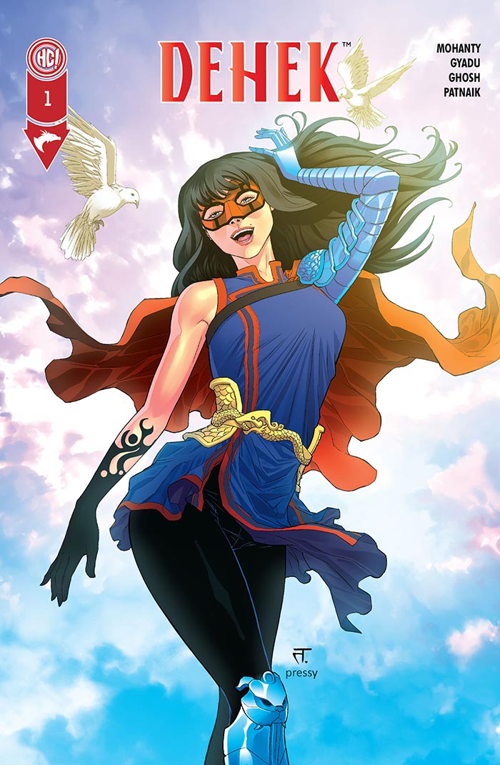 A reflective protagonist from ComicPlane exploring inner power